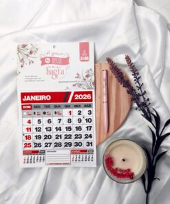 Calendário de Parede 2026 - Folhas destacável